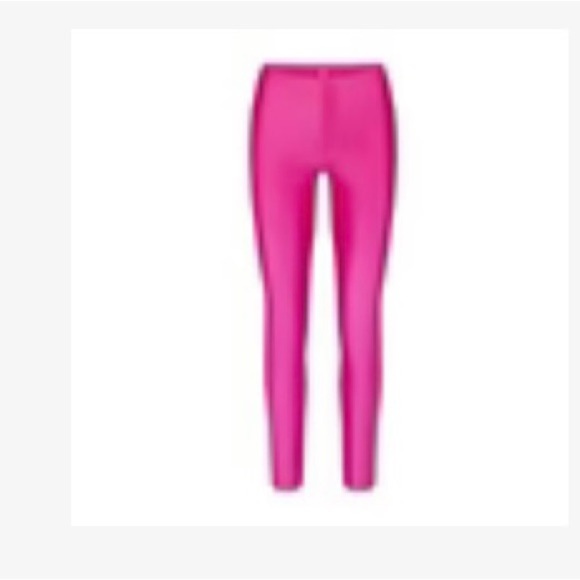 SKIMS-shine jersey hot pink leggings-XS NWOT - Picture 1 of 3